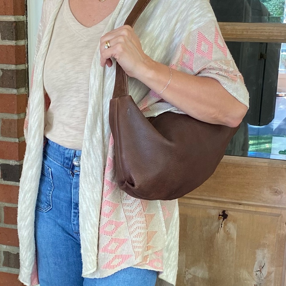 🤎 Marco Buggiani Leather Shoulder Bag - Picture 6 of 7